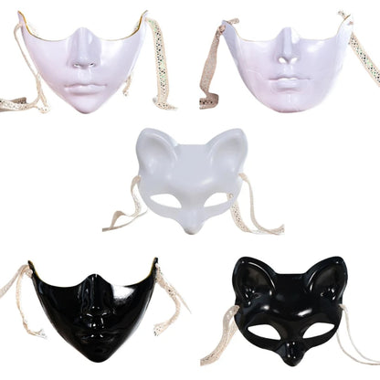 EtherealBe masquerade half face mask collection in various colors and designs for elegant parties