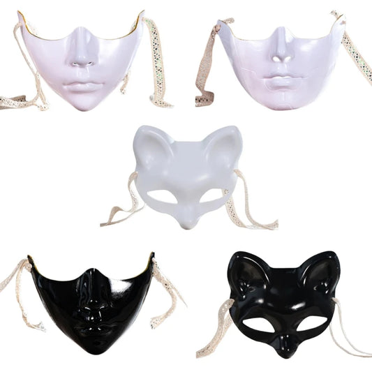 EtherealBe masquerade half face mask collection in various colors and designs for elegant parties