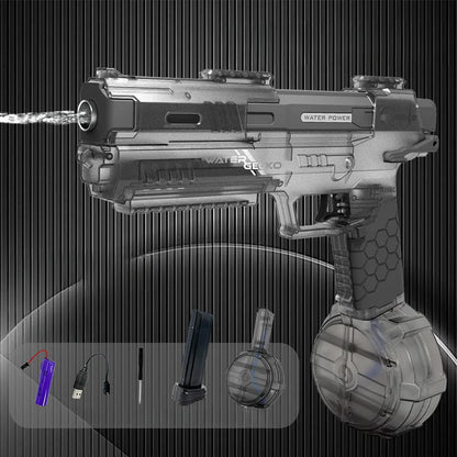Soaker Blasters Gun For Kids Electric Water Guns Waterproof High Capacity With Drum Toy Water Squirt Summer Outdoor Toy
