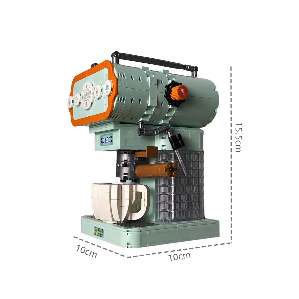 Retro Bread & Coffee Machine Building Block Set - Creative  Toy, Adult Simulation Model Coffee Gift, Unique Gift for Men & Women