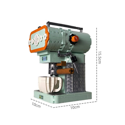 Retro Bread & Coffee Machine Building Block Set - Creative  Toy, Adult Simulation Model Coffee Gift, Unique Gift for Men & Women