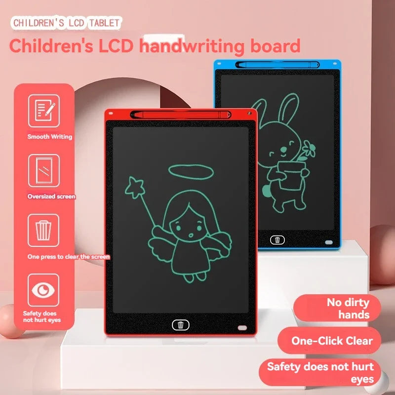 12 inch LCD Drawing Tablet For Children Toys Painting Tools Electronics Writing Board Boy Kids Educational Toy(Color random)