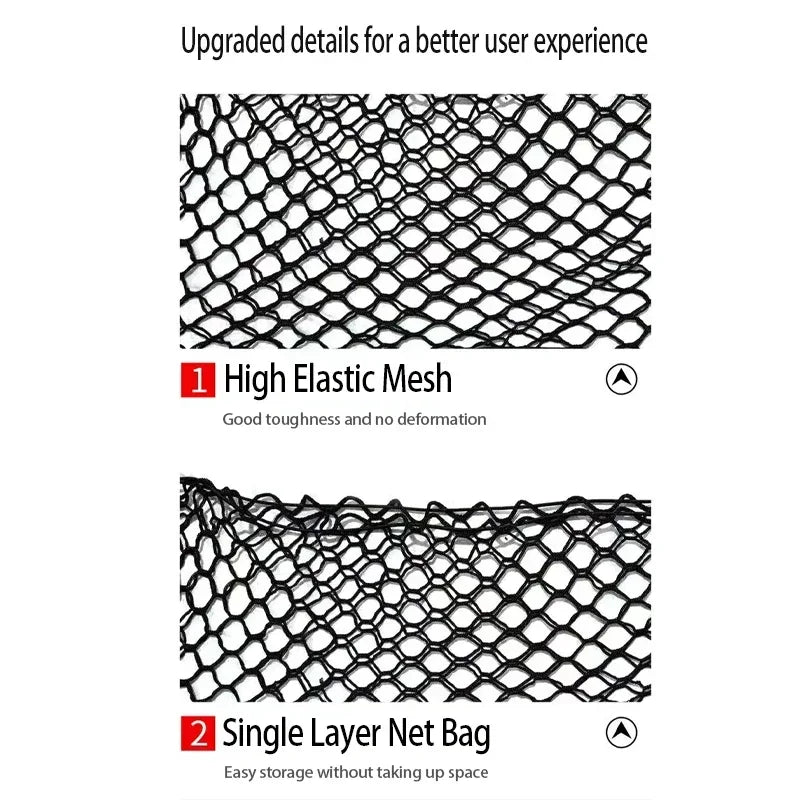 Car Trunk Net For Ford Mondeo Fusion MK5 2014~2022 2020 Pocket Trunk Nylon Elastic Mesh Car Net Holder Pocket Car Accessories