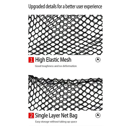 Car Trunk Net For Ford Mondeo Fusion MK5 2014~2022 2020 Pocket Trunk Nylon Elastic Mesh Car Net Holder Pocket Car Accessories