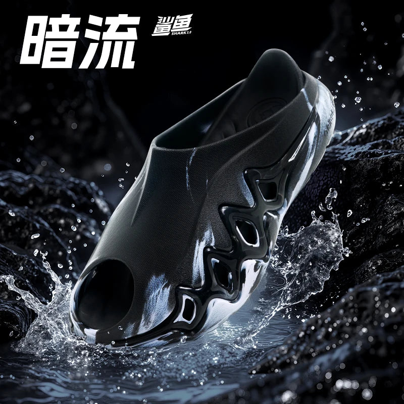 RIGORER Shark 3 Sports Slides: Post - Game Recovery, Summer Outdoor, Anti - Slip Basketball Sandals for Men & Women Z325160508