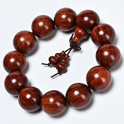 African Lobular Red Sandalwood Beads Zambia Red Sandalwood Hand String 8mm 108 Rosary Beads Men's and Women's Bracelet Wholesale
