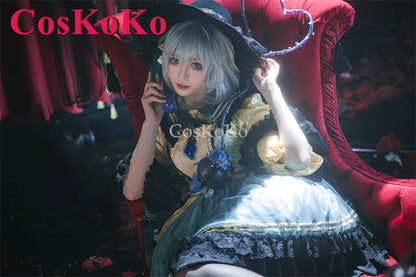 CosKoKo Komeiji Koishi Cosplay Touhou Project Costume Elegant Gorgeous Sweet Formal Dress Halloween Party Role Play Clothing New