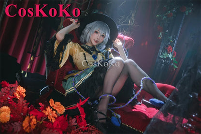 CosKoKo Komeiji Koishi Cosplay Touhou Project Costume Elegant Gorgeous Sweet Formal Dress Halloween Party Role Play Clothing New