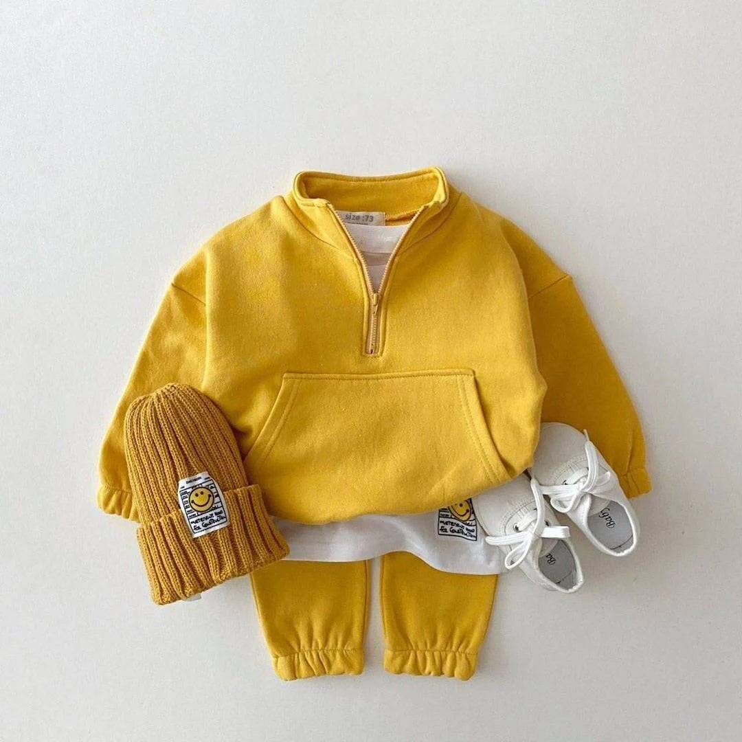 Baby Boy Girl Clothes Set Infant Kids Cotton Tops Jacket Pants Suit Toddler Boys Sweatshirt Trousers Clothing 2pcs/set Tracksuit
