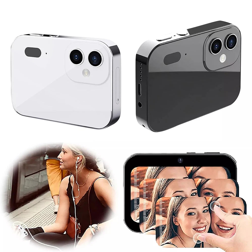 New 4K Digital Camera Night Vision Triple Lens 3Inch HD 64MP Touch Screen Entertainment Digital Camera OTG Transmission 3600mAh