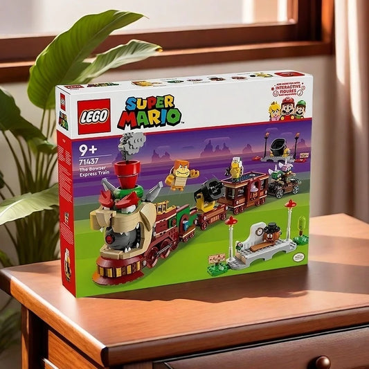 71437 LEGO Super Mario The Bowser Express Train Toy Playse, Mario Toys for Kids,Birthday Gift for Boys