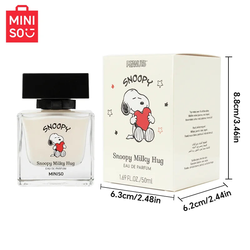 MINISO & SNOOPY Women Perfume Original Luxury Floral Fragrance For Woman Spray 50ML Girl Birthday Present Children Gift