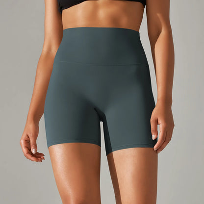 Summer Women Yoga Shorts Naked Feel Sports Shorts  Fitness Tights High Waist Gmy Running Push Up Clothes Workout Cycling Shorts