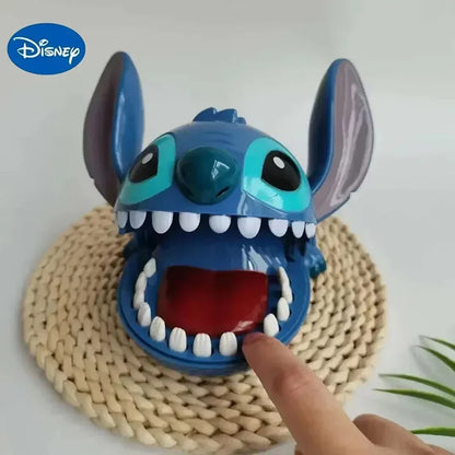 Stitch Biting Finger Prank Toy Funny Interactive Game Cute Stress Relief Desk Decor for Kids Adults Halloween Trick