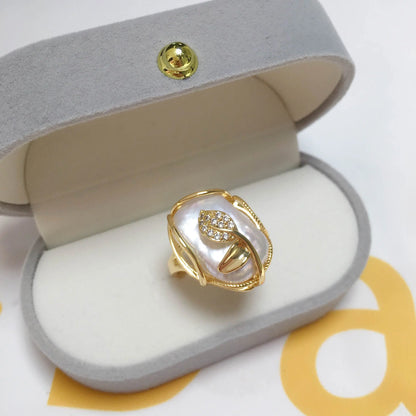 ZHBORUINI 2024 New Big Baroque Pearl Jewelry Sets 18K Gold Plating Natural Freshwater Pearl Necklace Earrings For Women Gift