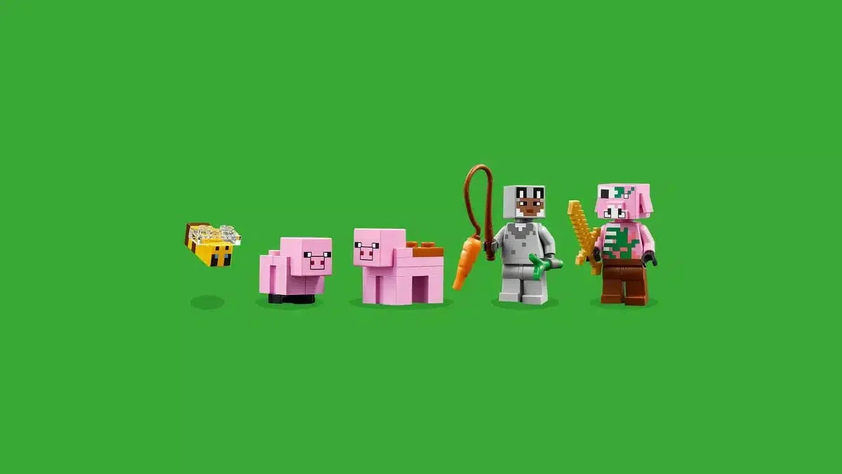 LEGO Building blocks Sets MC My Mini World Game Series Building Blocks The Baby Pig House Farm Children's Toys Assembling Gift