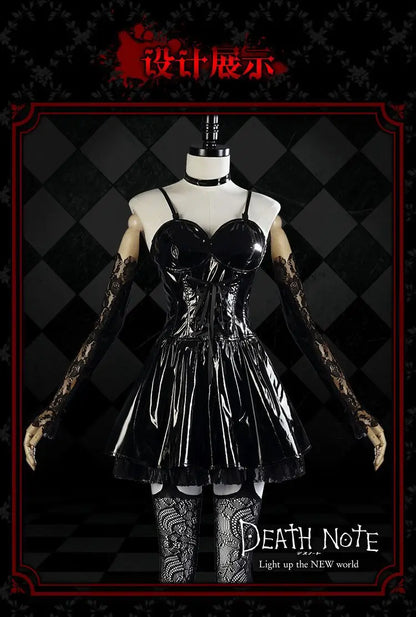 Women Costume Death Note Cosplay Costumes Mihaisha Cos Clothing Leather Skirt Anime Characters Clothes Performance Party
