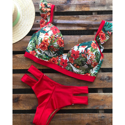 Sexy High Waist Bikini Swimsuit Brazilan Bikini Set Swimwear for Women High Leg Push Up Two Piece Bathing Suits Summer Female