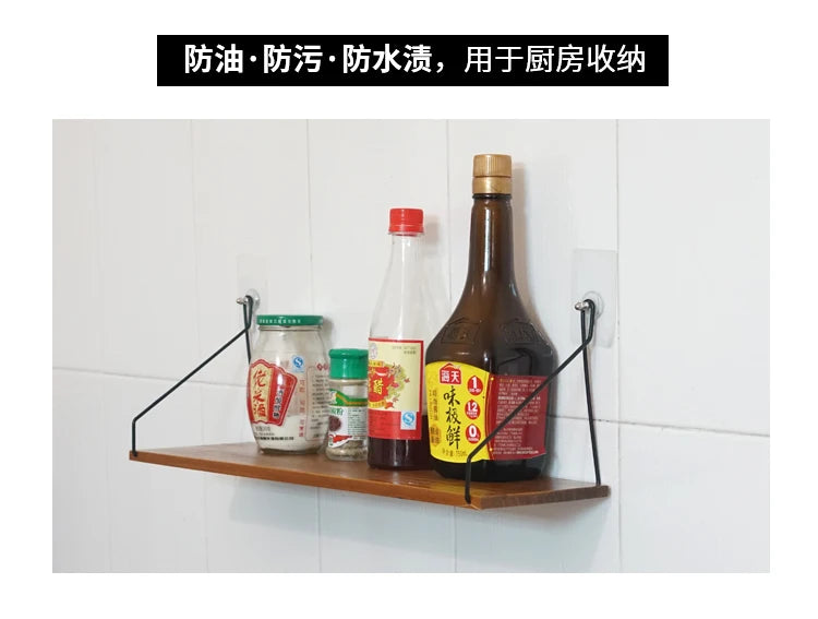 Nordic Wooden Wall Hanging Shelves Living Room Decor Display Stand Home Wall Decoration Bedroom Storage Shelf