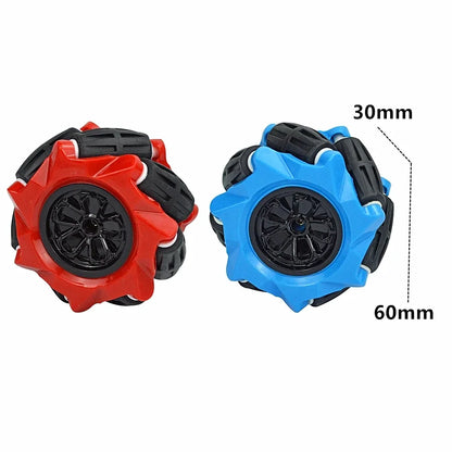 Mecanum MOC Technical Universal Omnidirectional for 45544 EV3 Robotics Model Parts DIY Building Blocks Tires Leduo