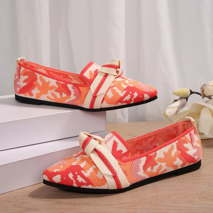 Women's Shoes Loafers Ballet Flats Pointed Toe Barefoot Slip-on Casual Low Heel Luxury Brand Woman Shoe New in Butterfly