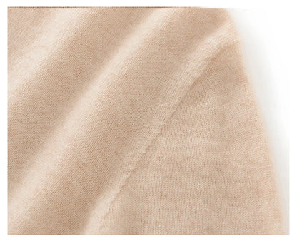 New Women's Cashmere Sweater 100% Pure Cashmere Knitted High Collar Hoodie Hot Selling Soft Solid Color Women's Top
