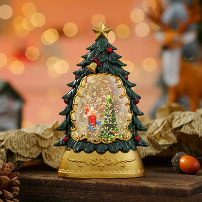 Christmas LED Candle Lantern Decorative Holiday Light Creative Tabletop Decor for Kids Window Display Festive Home Decoration