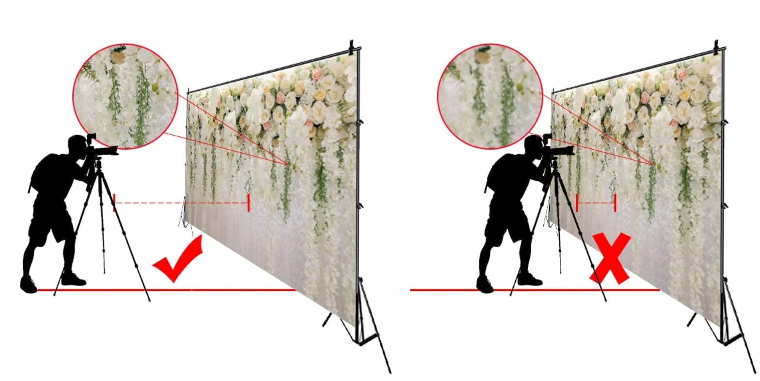 Adjustable Halloween photo backdrop featuring floral design, perfect for festive photography sessions