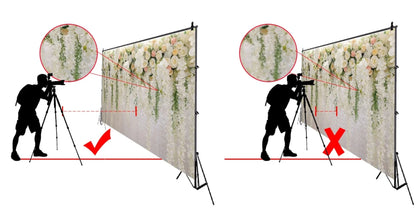 Adjustable Halloween photo backdrop featuring floral design, perfect for festive photography sessions