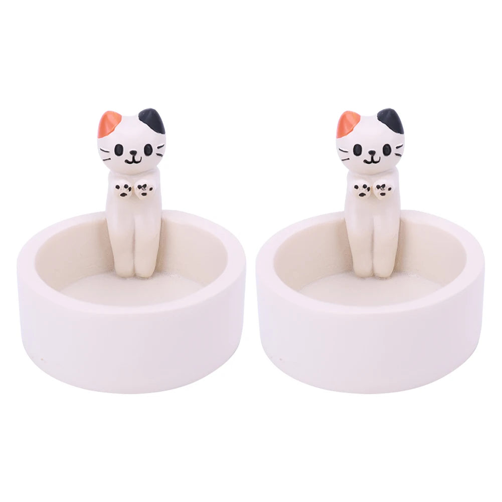 EtherealBe Cute Cat Tealight Holder for Home Decor