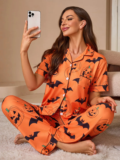 Women's Pajamas Set Pijama Pajama Sets Sleepwear Women's Home Clothes Woman Halloween Womens Suit Sleep Lounge Underwear