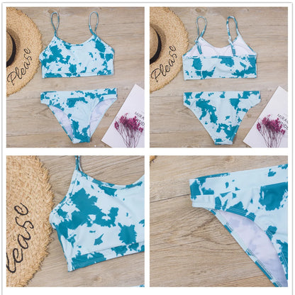 7-14Year Butterfly Print Child Bikini Set 2025 Girls Swimsuit Swimwear For Kids Summer Brazilian Teen Baby Swimming Suit Biquini