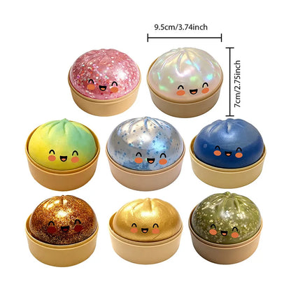 Simulation Flash Dumpling Pressure Ball Slow Rebound Soft Pinch Decompression Baozi  modeling stress relief toy birthday Gifts