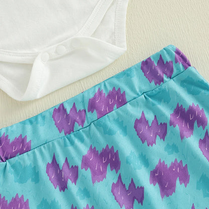 Baby Boys 1st Birthday Outfits Dinosaur Print Short Sleeve Bodysuit and Pants 2Pcs Clothing Set for Toddler Boys Party Wear