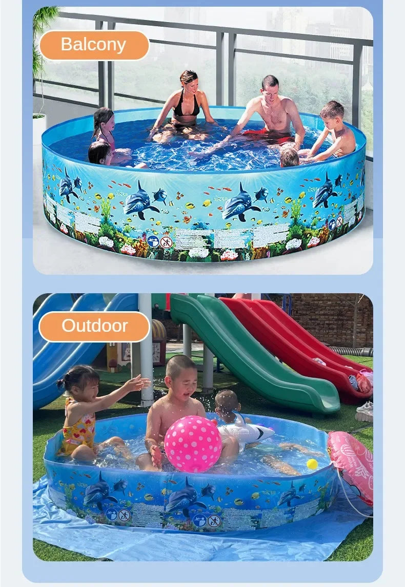 Pet Play Pool Non-Inflatable Collapsible Pool Large Outdoor Family Round Pool Family Pool Pet Products Removable Pools