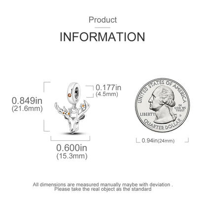 Halloween Christmas 925 Silver Charms Fit Original Bracelet For Women Jewelry Snow Christmas Tree Santa Claus