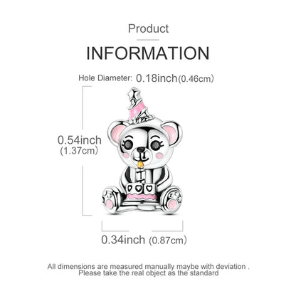 Original Charms Bead 925 Sterling Silver Inlaid Zirconium Animal Paper Crane Snail Pendants Fit Bracelet Jewelry Gift Marking