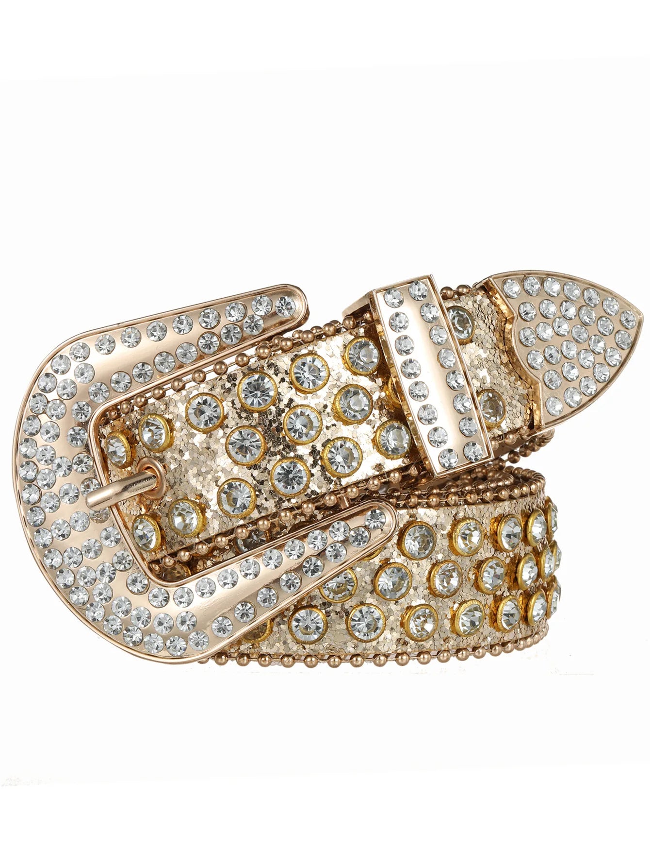 Decorative Women's Belt BB Simon Diamond Fashion Western Belt Full Diamond Embedding PU Wide Crystal Diamond Be