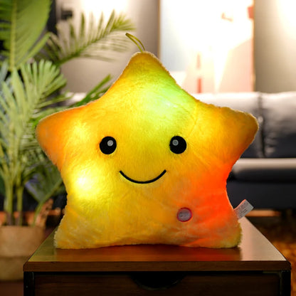 Luminous Pillow Christmas Toys, Led Light Pillow,plush Pillow, Hot Colorful Stars,kids  Birthday Gift YYT214