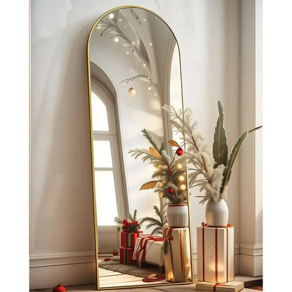 18"x58" Full Length Mirror, Floor Mirror, Arched Full Length Mirror with Stand, Wall Mirror, Full Body Mirror Freestanding