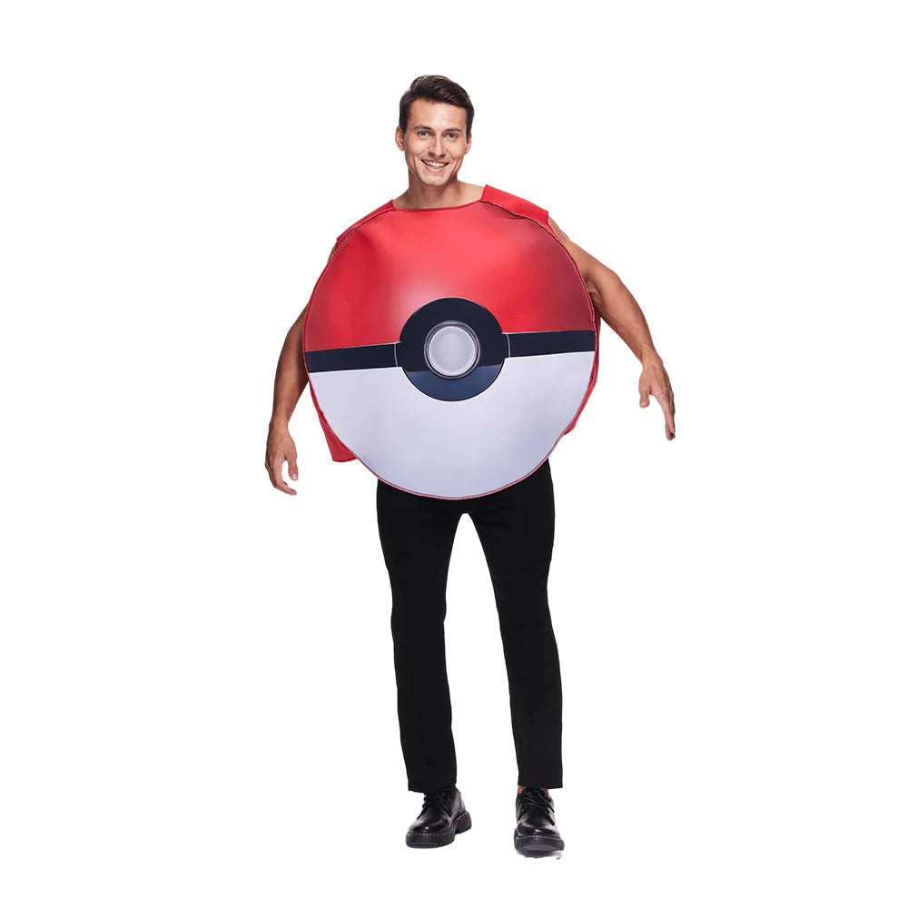 Pokeball Cosplay Fantasy Costumes for Women Men Costume Halloween Christmas Adult Anime New Year Costume Clothing Toys