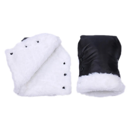 Strollers Fleece Hand Muff Waterproof Baby Stroller Mittens Windproof Thick Warm Baby Buggy Handcover Stroller Accessories