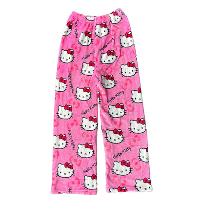 2025 New HelloKitty Outerwear Autumn/Winter Plush Sleeper Pants Women's Warm Pants Flannel Home Pants Soft Warm Sleeper Pants