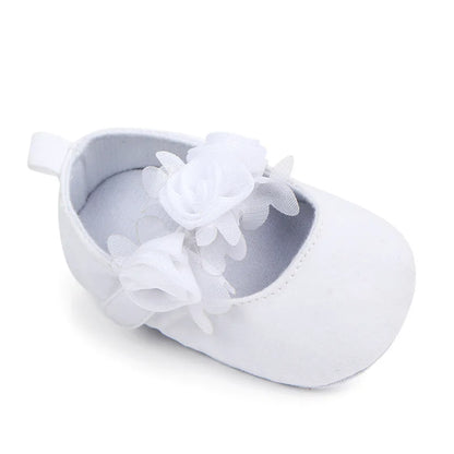 Baby Girl Shoes First Walkers Flower Pattern Fabric Cotton Shoe Unisex Non-slip Breathable Soft Bottom Toddler Crib 0-18M