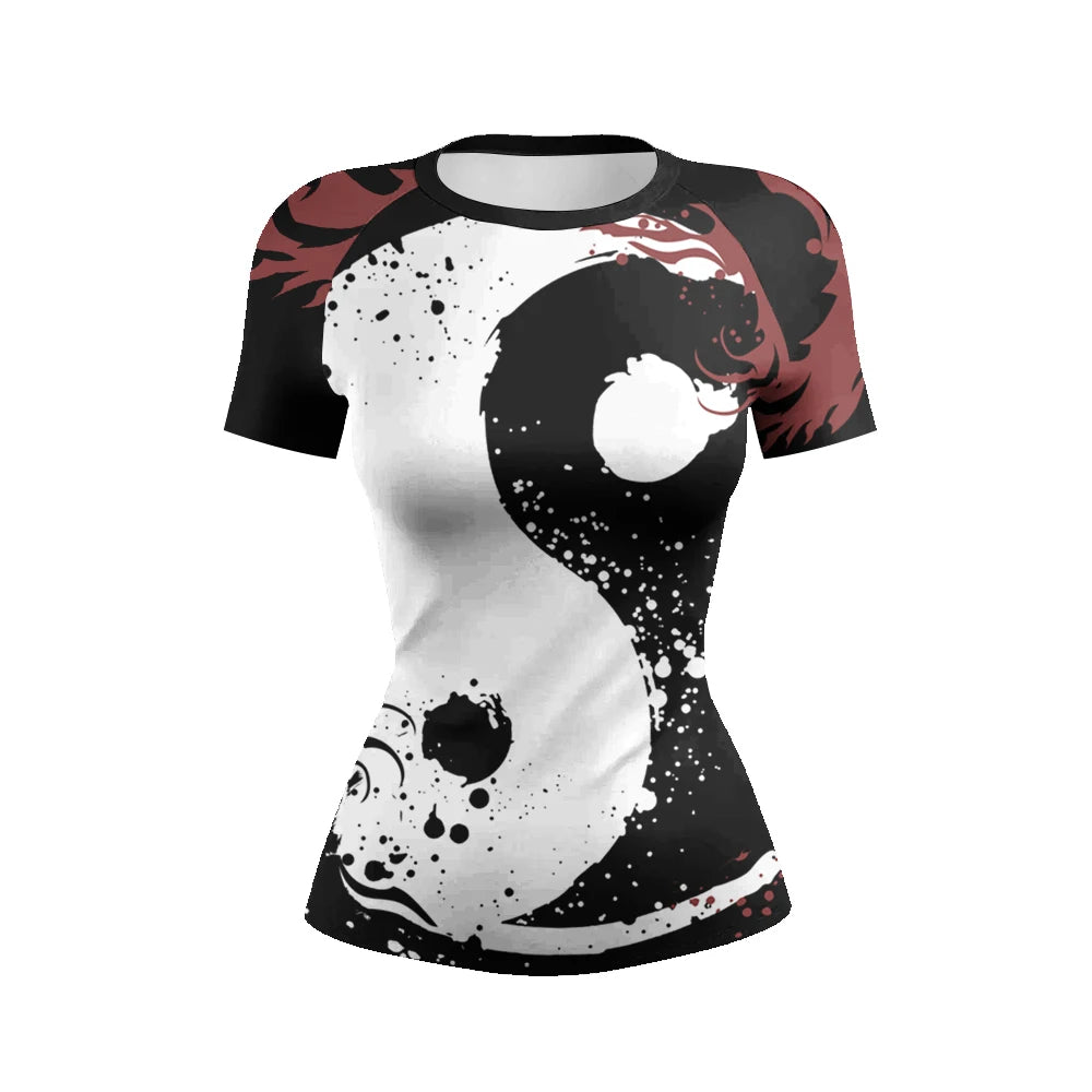 Compression Combat BJJ Rash Guards Grappling MMA Jiu Jitsu Rash Gurd Fight Wear Short Sleeves Quickly Dye Athletic t-shirts