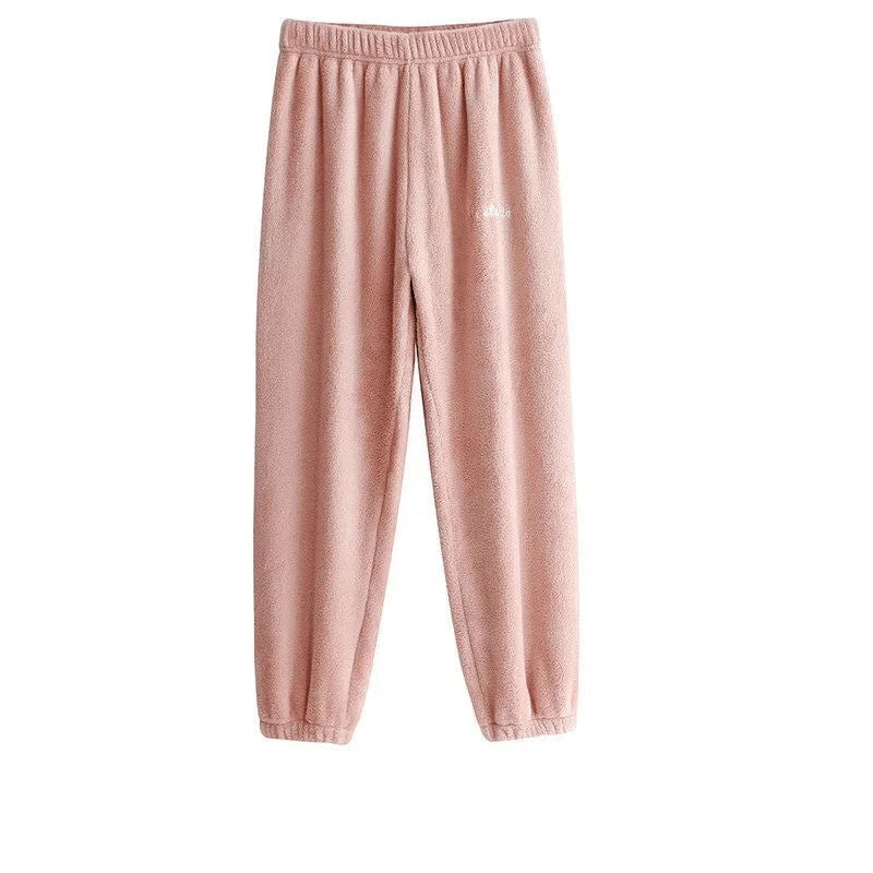 HELIAR Women Winter Velvet Sets Pullover And Elastic Waist Pants Sets Casual Warm Cashmere Sets Women 2025 Autumn and Winter