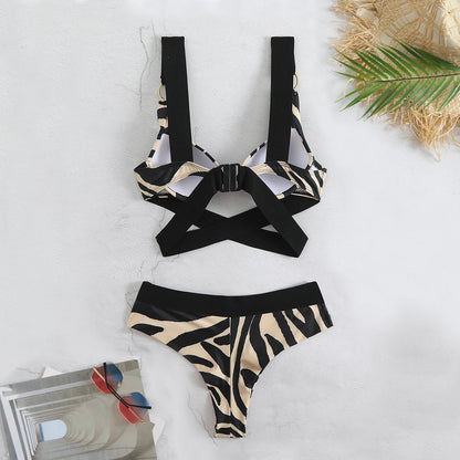 Sexy High Waist Bikini Swimsuit Brazilan Bikini Set Swimwear for Women High Leg Push Up Two Piece Bathing Suits Summer Female