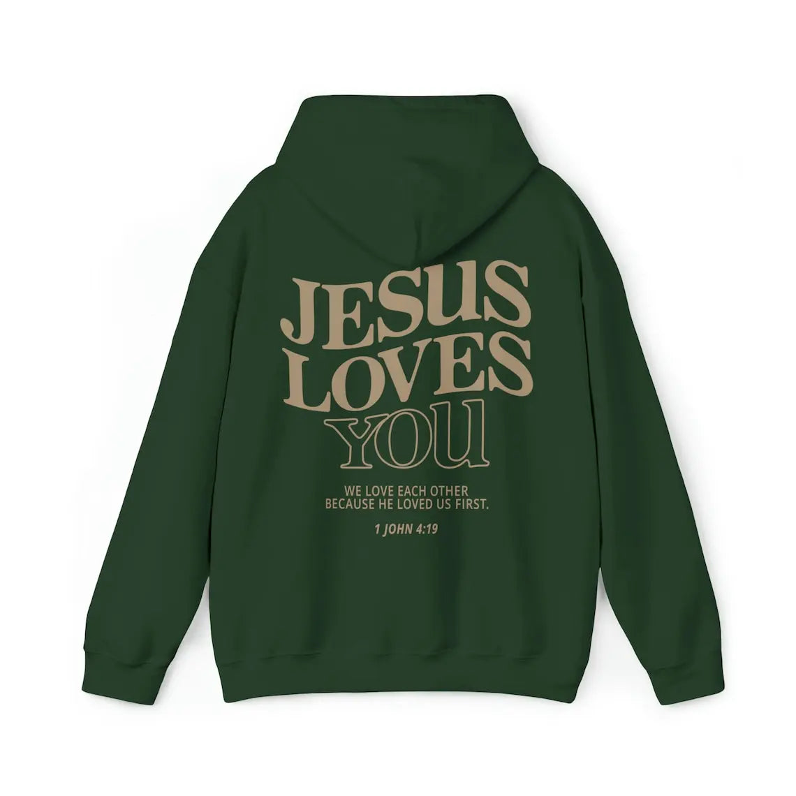 Jesus Loves You Print Hoodies for Women's Y2K Clothes Long Sleeve Fun Graphic Hooded Sweatshirts 2023 Fall Winter Pullover Tops