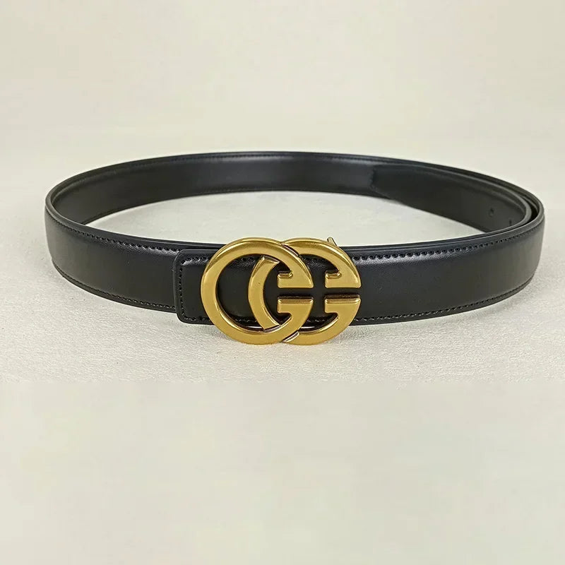 GG fashion cowhide real leather belt for women luxury desiner Unisex men's belt elegant girdle belt female jeans waistband