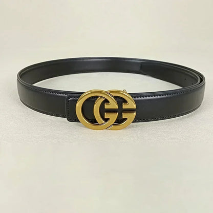 GG fashion cowhide real leather belt for women luxury desiner Unisex men's belt elegant girdle belt female jeans waistband